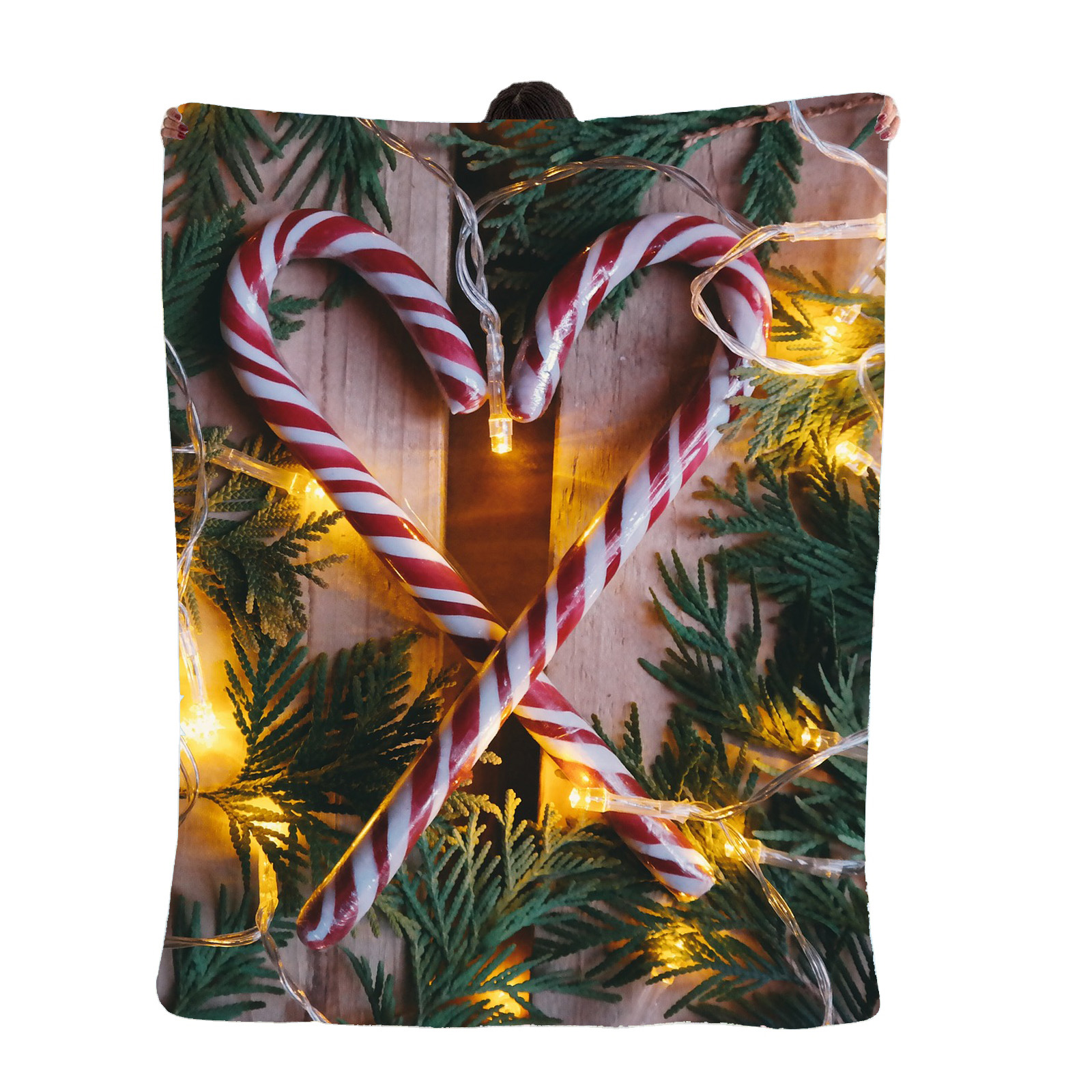 ☃️️ Candy cane Heart 30x60 beach towel , 50x60